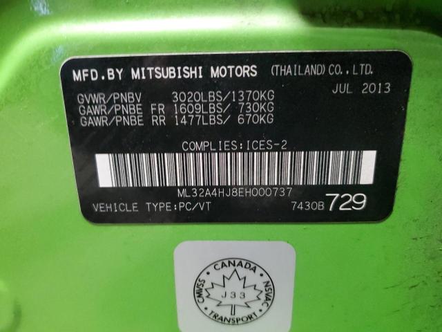 Photo 11 VIN: ML32A4HJ8EH000737 - MITSUBISHI MIRAGE DE 