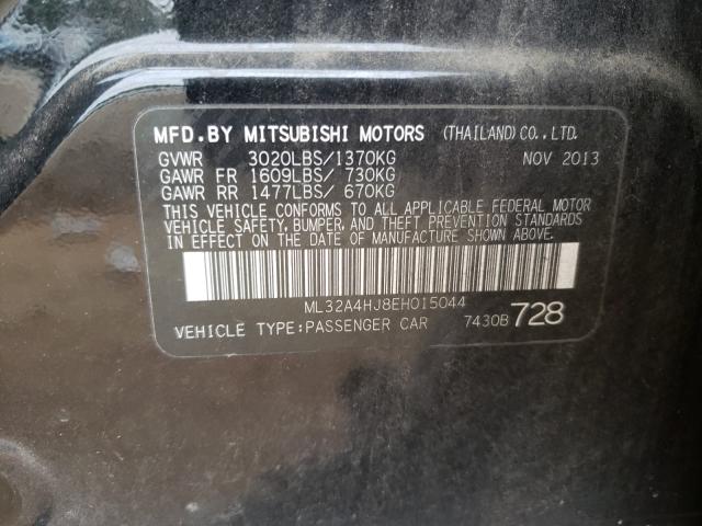 Photo 9 VIN: ML32A4HJ8EH015044 - MITSUBISHI MIRAGE ES 