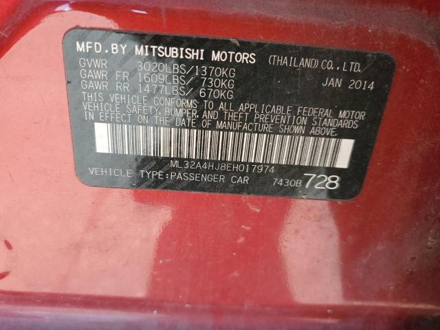 Photo 11 VIN: ML32A4HJ8EH017974 - MITSUBISHI MIRAGE 