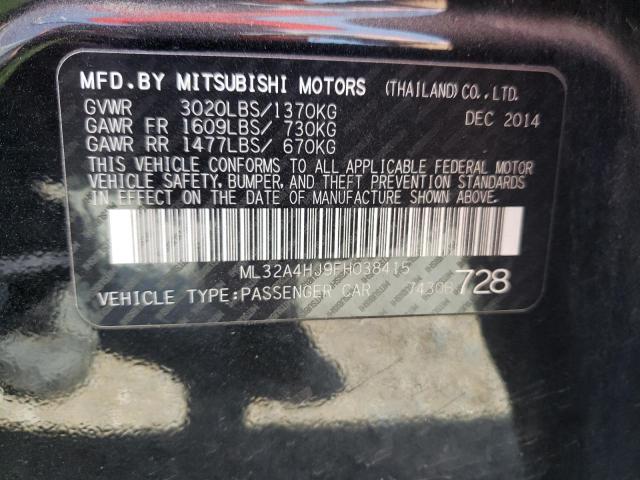 Photo 11 VIN: ML32A4HJ9FH038415 - MITSUBISHI MIRAGE ES 