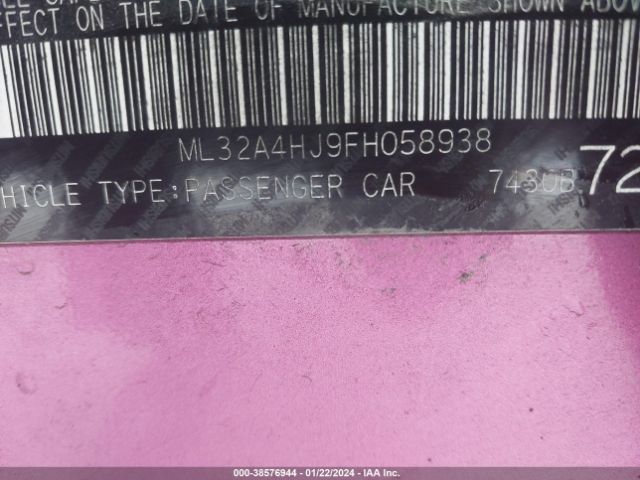 Photo 8 VIN: ML32A4HJ9FH058938 - MITSUBISHI MIRAGE 