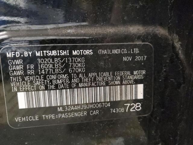 Photo 12 VIN: ML32A4HJ9JH006704 - MITSUBISHI MIRAGE 