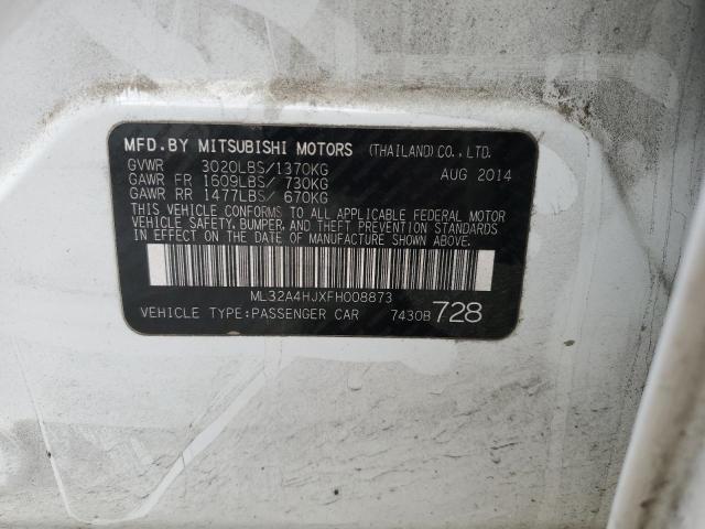 Photo 12 VIN: ML32A4HJXFH008873 - MITSUBISHI MIRAGE ES 