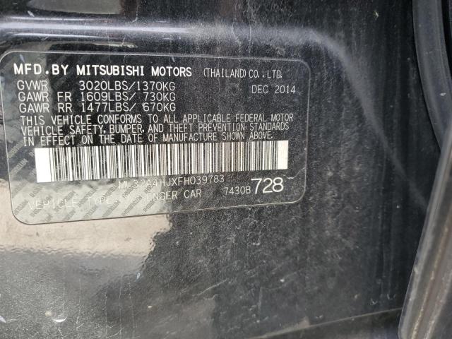 Photo 11 VIN: ML32A4HJXFH039783 - MITSUBISHI MIRAGE ES 