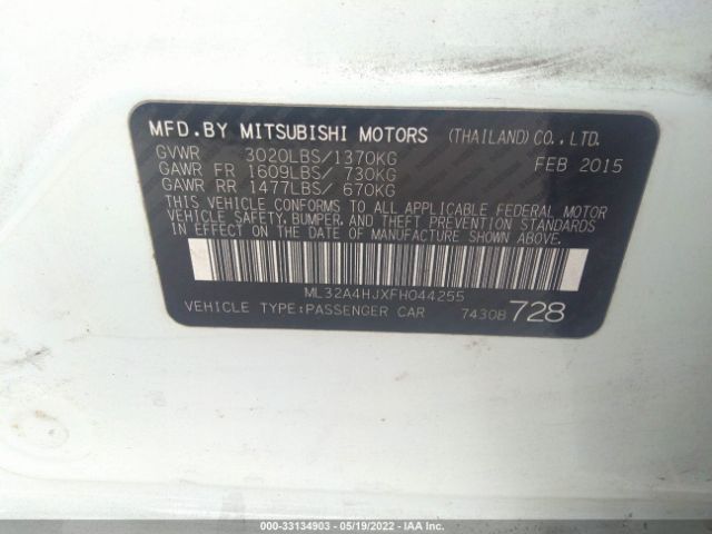 Photo 8 VIN: ML32A4HJXFH044255 - MITSUBISHI MIRAGE 