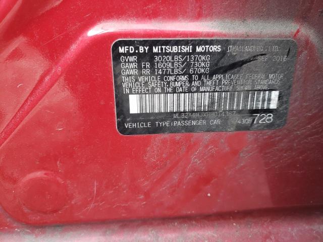 Photo 11 VIN: ML32A4HJXHH014367 - MITSUBISHI MIRAGE 