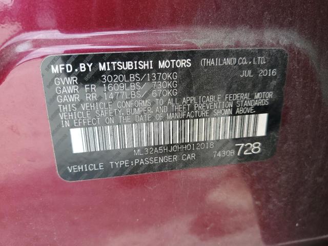 Photo 11 VIN: ML32A5HJ0HH012018 - MITSUBISHI MIRAGE GT 