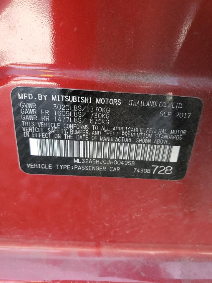 Photo 11 VIN: ML32A5HJ0JH004958 - MITSUBISHI MIRAGE 