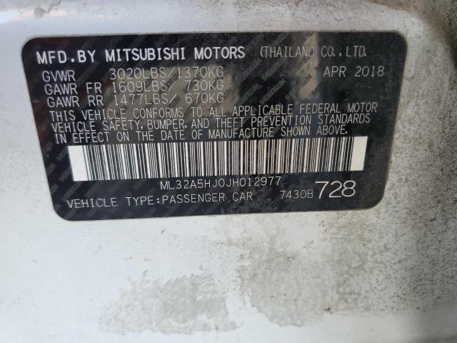 Photo 11 VIN: ML32A5HJ0JH012977 - MITSUBISHI MIRAGE GT 