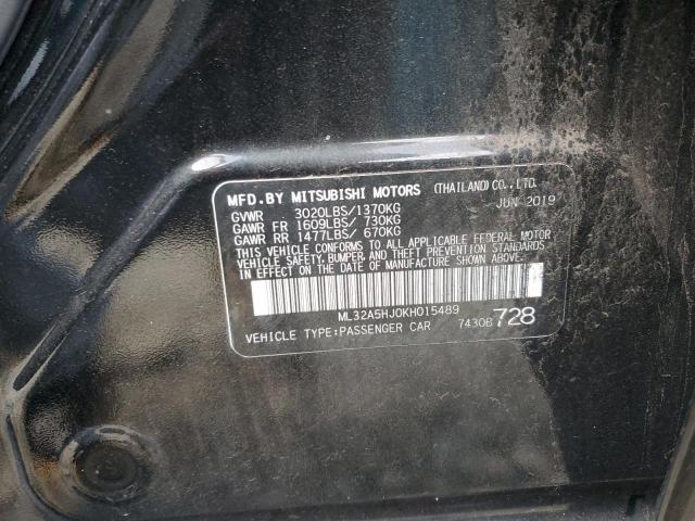 Photo 12 VIN: ML32A5HJ0KH015489 - MITSUBISHI MIRAGE LE 