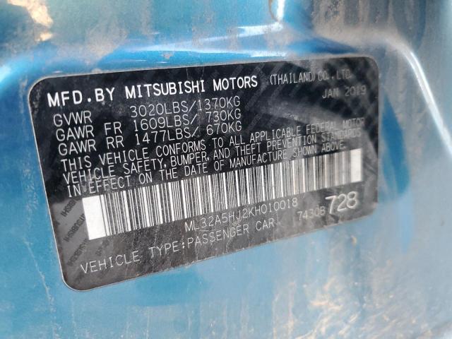 Photo 11 VIN: ML32A5HJ2KH010018 - MITSUBISHI MIRAGE LE 