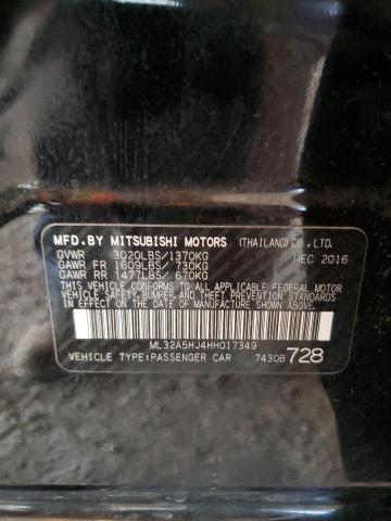 Photo 11 VIN: ML32A5HJ4HH017349 - MITSUBISHI MIRAGE GT 