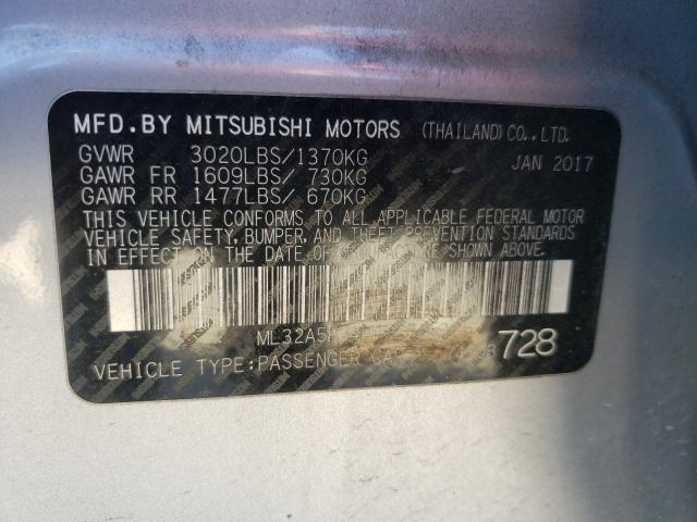 Photo 9 VIN: ML32A5HJ4HH020252 - MITSUBISHI MIRAGE GT 