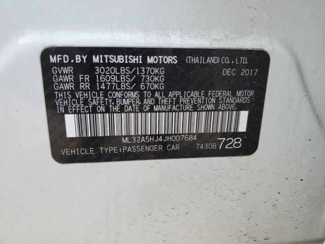 Photo 11 VIN: ML32A5HJ4JH007684 - MITSUBISHI MIRAGE GT 