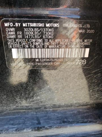 Photo 11 VIN: ML32A5HJ5LH010175 - MITSUBISHI MIRAGE LE 