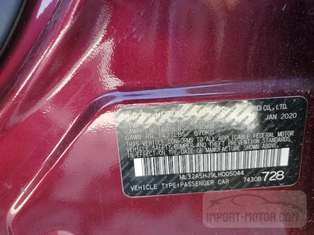 Photo 11 VIN: ML32A5HJ9LH005044 - MITSUBISHI MIRAGE 