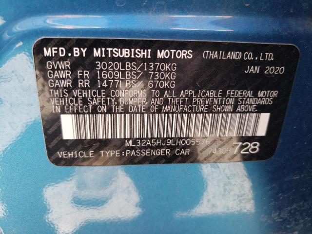 Photo 11 VIN: ML32A5HJ9LH005576 - MITSUBISHI MIRAGE LE 