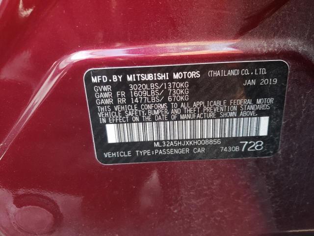 Photo 9 VIN: ML32A5HJXKH008856 - MITSUBISHI MIRAGE LE 