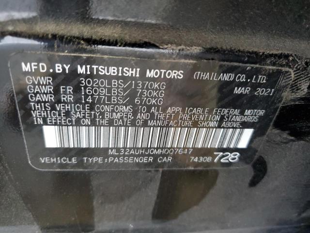 Photo 12 VIN: ML32AUHJ0MH007647 - MITSUBISHI MIRAGE 