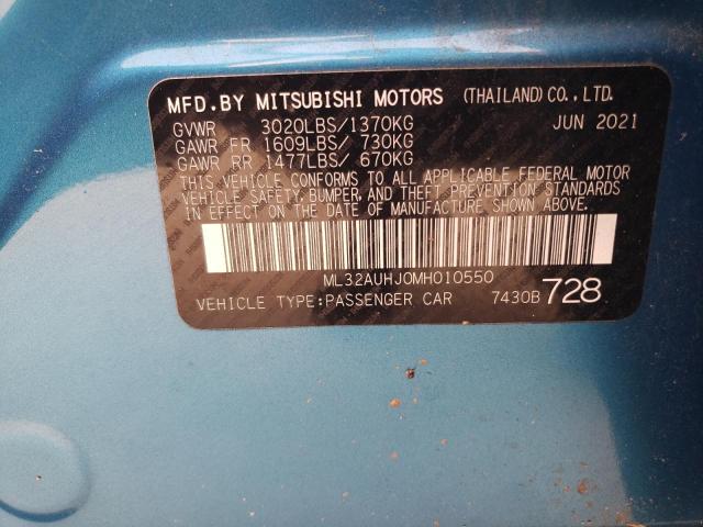 Photo 11 VIN: ML32AUHJ0MH010550 - MITSUBISHI MIRAGE 