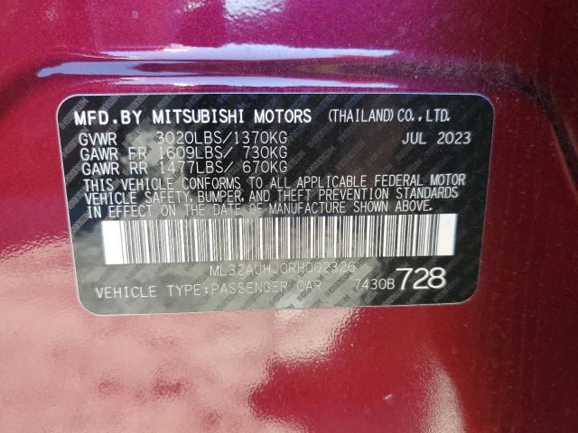 Photo 12 VIN: ML32AUHJ0RH002326 - MITSUBISHI MIRAGE 