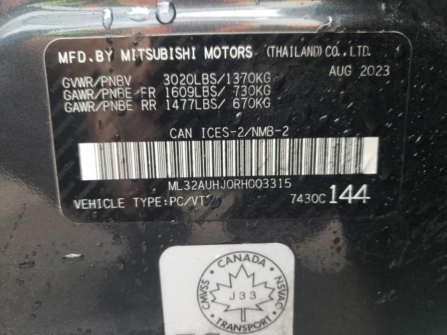 Photo 12 VIN: ML32AUHJ0RH003315 - MITSUBISHI MIRAGE ES 