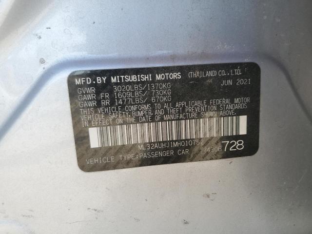 Photo 11 VIN: ML32AUHJ1MH010752 - MITSUBISHI MIRAGE ES 