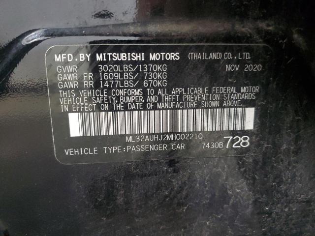 Photo 13 VIN: ML32AUHJ2MH002210 - MITSUBISHI MIRAGE 