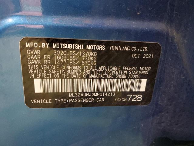 Photo 11 VIN: ML32AUHJ2MH014213 - MITSUBISHI MIRAGE ES 