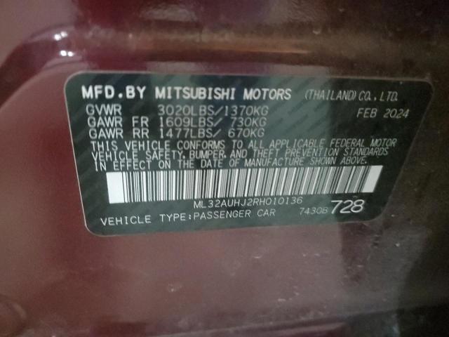 Photo 11 VIN: ML32AUHJ2RH010136 - MITSUBISHI MIRAGE ES 