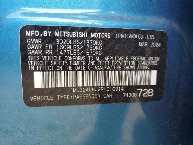 Photo 12 VIN: ML32AUHJ2RH010914 - MITSUBISHI MIRAGE ES 