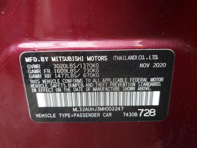 Photo 12 VIN: ML32AUHJ3MH002247 - MITSUBISHI MIRAGE 