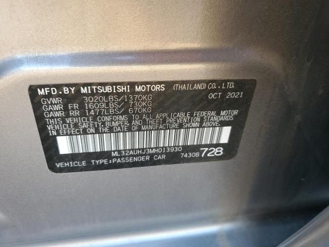 Photo 11 VIN: ML32AUHJ3MH013930 - MITSUBISHI MIRAGE 