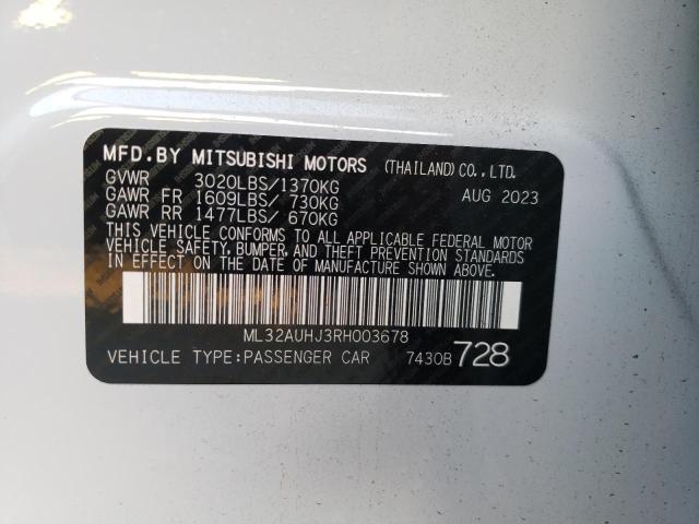 Photo 11 VIN: ML32AUHJ3RH003678 - MITSUBISHI MIRAGE 