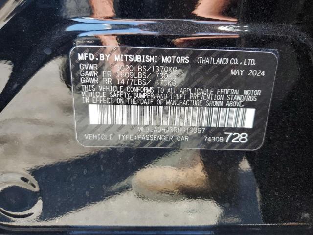 Photo 12 VIN: ML32AUHJ3RH013367 - MITSUBISHI MIRAGE ES 