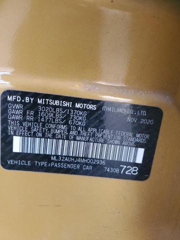 Photo 11 VIN: ML32AUHJ4MH002936 - MITSUBISHI MIRAGE 