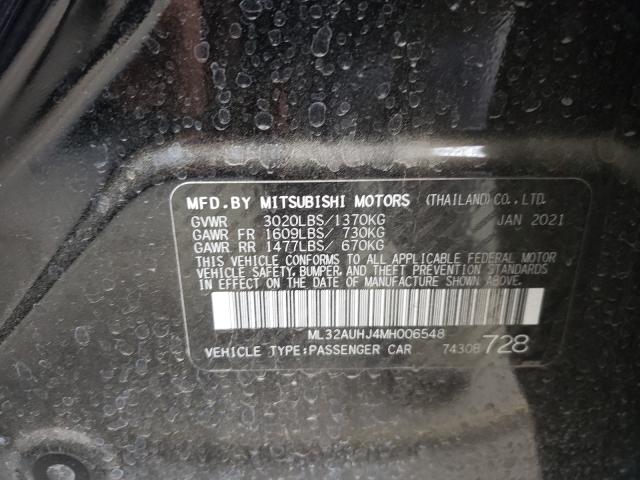 Photo 9 VIN: ML32AUHJ4MH006548 - MITSUBISHI MIRAGE ES 