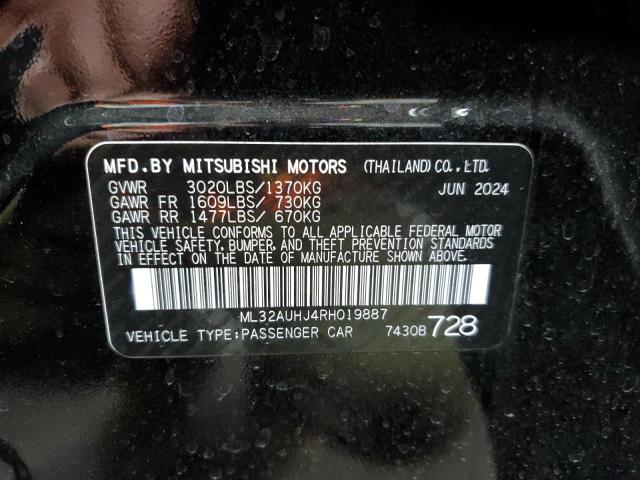 Photo 13 VIN: ML32AUHJ4RH019887 - MITSUBISHI MIRAGE ES 