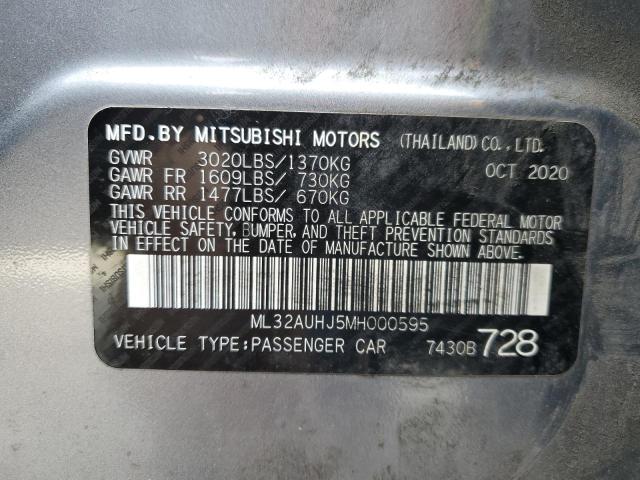 Photo 11 VIN: ML32AUHJ5MH000595 - MITSUBISHI MIRAGE 