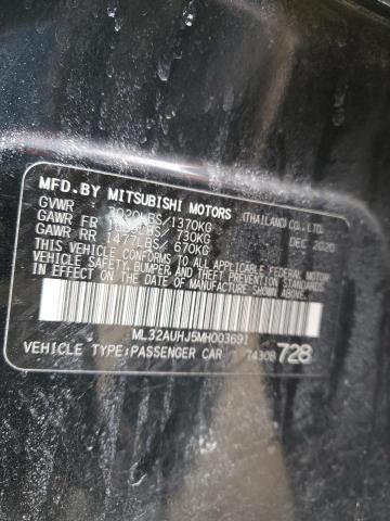 Photo 12 VIN: ML32AUHJ5MH003691 - MITSUBISHI MIRAGE ES 