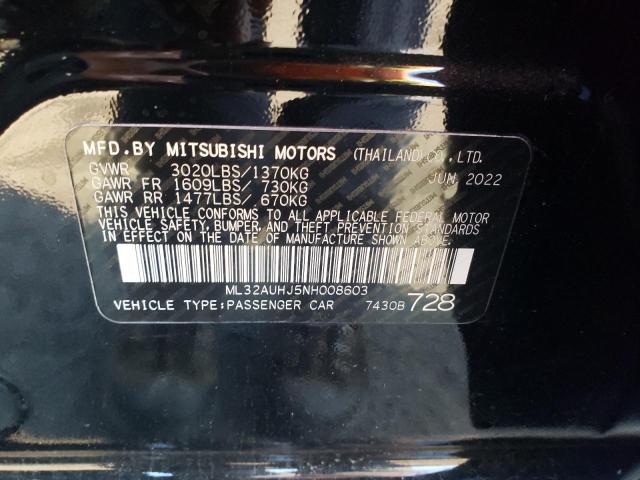 Photo 11 VIN: ML32AUHJ5NH008603 - MITSUBISHI MIRAGE ES 