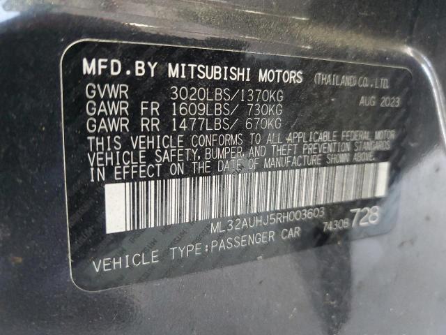 Photo 12 VIN: ML32AUHJ5RH003603 - MITSUBISHI MIRAGE ES 