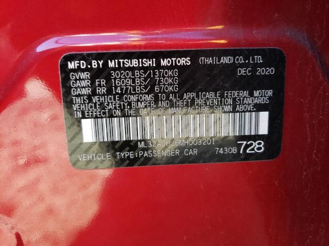 Photo 11 VIN: ML32AUHJ6MH003201 - MITSUBISHI MIRAGE ES 