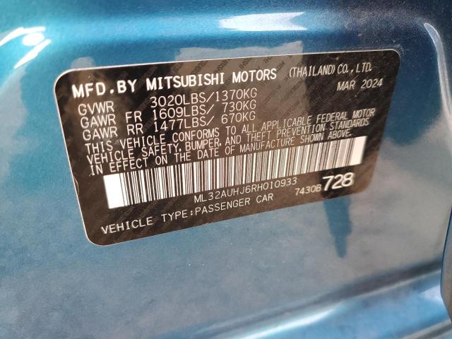 Photo 11 VIN: ML32AUHJ6RH010933 - MITSUBISHI MIRAGE ES 