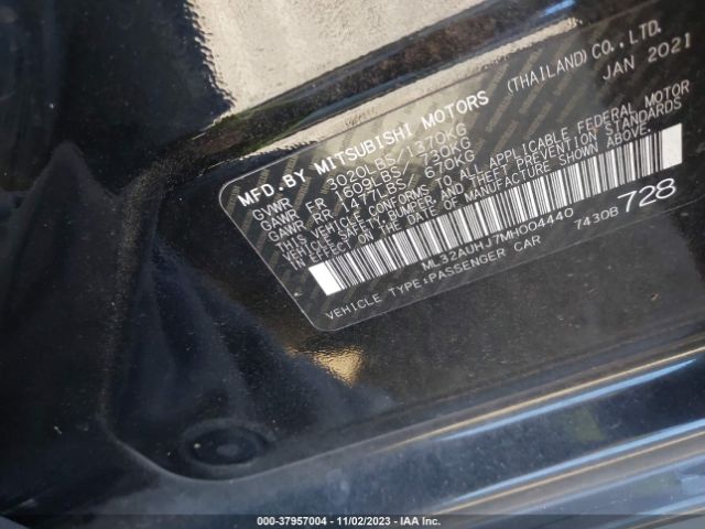 Photo 8 VIN: ML32AUHJ7MH004440 - MITSUBISHI MIRAGE 