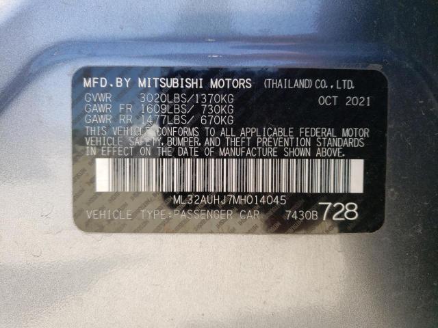 Photo 13 VIN: ML32AUHJ7MH014045 - MITSUBISHI MIRAGE 