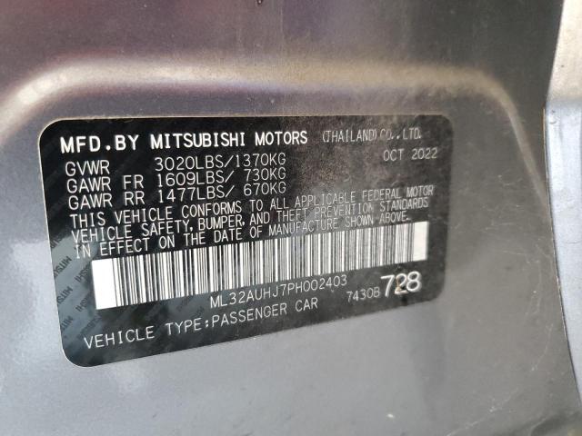 Photo 11 VIN: ML32AUHJ7PH002403 - MITSUBISHI MIRAGE ES 