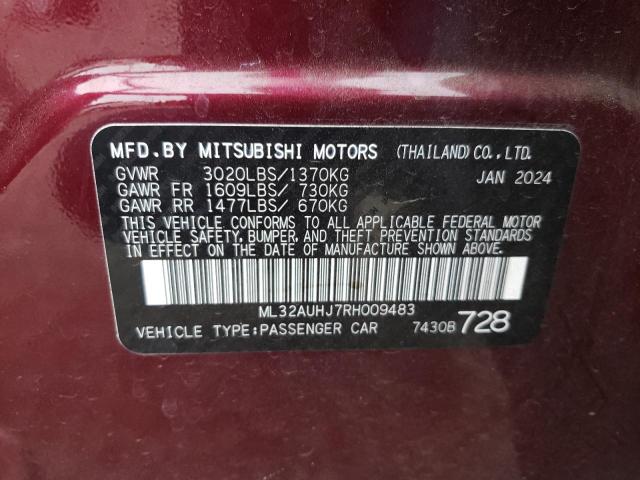 Photo 11 VIN: ML32AUHJ7RH009483 - MITSUBISHI MIRAGE ES 