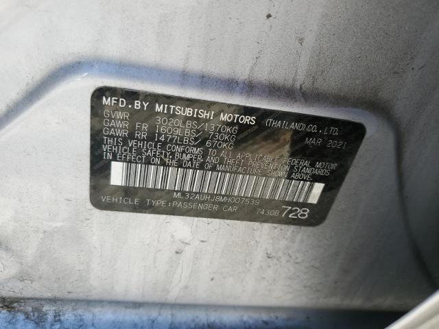 Photo 12 VIN: ML32AUHJ8MH007539 - MITSUBISHI MIRAGE ES 