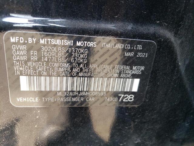 Photo 11 VIN: ML32AUHJ8MH008593 - MITSUBISHI MIRAGE ES 